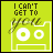 nine identical lime-green square icons with white robot-like faces and text reading "I CAN'T GET TO YOU" in black pixelated font