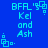Blue background with cyan pixelated text and symbols arranged in a pattern, showing repeated elements across four quadrants