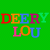 Animated pixel art of a brown deer with orange ears peeking from behind green foliage, accompanied by colorful text on a bright green background.