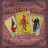 A pixelated image with a red background displaying green text 'Woodoo Glow Skulls' and a central yellow shape with red and dark figures.