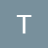 A white capital letter T centered on a solid gray background with subtle pixelation around the edges.