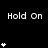 Black background with white "Hold On" text and star symbols in a pattern, showing animation changes in star counts per