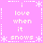 Pixelated text and symbols on a pink background with white borders, arranged in repeating patterns.