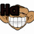 Animated cartoon face with wide grin, large ears, and -patterned teeth overlaid with 'Ha' text, transitioning to dog and elephant with same text overlay