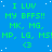 Blue background with green text repeating 'I LUV MY BFFS!! MK, MG, MP, LG, MS!MP, LG, MS!' and '<3' symbols in a pattern