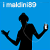 Pixelated blue background with black silhouette figure holding glowing object, white text at top.