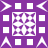 Purple background with white squares and arrows surrounding a central white square containing four purple cross-like patterns.