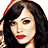 A 48x48 pixel animated contact sheet showing a woman with long dark hair, red lipstick, and black lingerie across multiple frames.