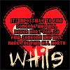Red heart-shaped graphic with white text over black background, repeated in pattern with visible text reading "IT'S IMPOSSIBLE TO FIND SOMEONE WHO WILL NEVER HURT YOU, SO FIND SOMEONE WHO WILL MAKE THE PAIN ALL WORTH" and "whit9" below