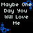 A 4-frame animated contact sheet showing a pixelated text-based icon with repeating phrases and blue square animations on black background.