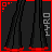 Animated contact sheet of a pixel art character with red and black striped outfit, showing body parts and text phrases in 4x3 grid layout.