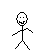 Four pixelated stick figures in a , each with distinct arm and leg positions against a white background
