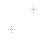 Four distinct blue pixelated cross-shaped icons arranged on a white background with gray top and bottom borders.