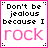 A 5x4 contact sheet of animated frames showing a static text-based buddy icon with pink and black text on white background, framed by dotted lines.