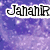 Four distinct background variations of a stylized 'JahanR' text logo, each with consistent typography and layout.