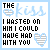 Two side-by-side animated frames of a pixel art buddy icon featuring text and heart symbols on a light blue background.