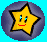 Two pixelated star icons on a blue background, one with eyes and mouth, the other with two vertical lines.