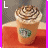 Animated sequence showing a Starbucks drink with whipped cream and chocolate drizzle, transitioning to close-ups of the logo in green and black-and-white versions.