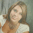 Pixelated image of a woman with light brown hair in a white top, next to blue background text reading 'I love you <33333 Gabby Nichol you will be in our HEARTS FOREVER <33333'.
