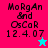 Four display text 'Morgan &nd OsCar 12.4.07' with a star icon changing color from cyan to pink