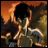 Pixelated anime-style character with dark hair in dynamic pose against warm-toned background, text "AnimeIM" and "com" on black right side.
