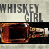 Static pixelated icon featuring a whiskey bottle with text "WHISKEY GIRL" above it on a light background.