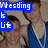 Two young men in blue athletic shirts pose together, one with a lanyard, against a beige background with blue text overlays.