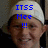 Pixelated image of a person with light-colored hair wearing dark clothing, overlaid with blue pixelated text reading ITSS Mee !!!