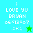 Pixelated text and symbols on a split background with cyan, green, and bright green sections.