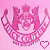Pink pixelated icon with crown and heart, showing animation where the heart changes from outline to solid fill.