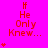 A bright pink background displays repeated red text "If He Only Knew..." with varying numbers of red heart symbols below each text block, some hearts animated to appear in sequence.