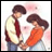 A 48x48 pixel animated buddy icon featuring a couple embracing, with visible text "Anime IM" and "COM" on the right side of the image.