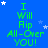 Blue background with green text reading "I Will Flip All-Over YOU!" repeated in a pattern, surrounded by white and light blue stars