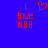 Blue background with red pixelated text 'I love NBH' and a heart symbol above the word 'love', displayed in two identical side-by-side