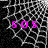 four shows a black-and-white web pattern with pink 'SOS' text, where the top-right has a slightly different web pattern than the others