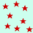 Red star shapes scattered across a light cyan background with no visible motion or text.