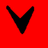 Red and black pixelated icon with a large downward V symbol, text reading 'My sister drew this 4 me!!' in red on black backgrounds.