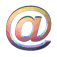 @ symbol in circular frame with gradient colors, displayed across showing color variations