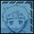 A 48x48 pixel buddy icon featuring a blue-toned anime-style character on the left and