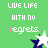 Green background with repeated text 'LIVE LIFE WITH NO regrets.' and star symbols, where the word 'regrets' changes color across frames.
