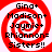 Four identical red and white spiral-patterned icons with black text listing names and 'Sisters!!' in a
