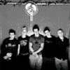 Animated sequence showing four distinct scenes with text overlays: a black-and-white group photo, a color group in red interior, a party scene, and blank space.
