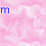 Pink cloud-like background with blue text reading 'mmm.' and 'cotton candy' in varying positions.