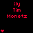 Red text and heart symbols on black background with gray corner, animated sequence showing varying heart counts per frame.