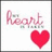 Pixelated icon with pink text 'my heart' above a red heart symbol, plus 'emily + peter' and a small heart symbol in the lower-left corner.