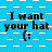 Blue background with white checkered and striped patterns, repeated text "I want your hat" with a colon emoticon below each phrase.