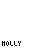 Static image of 'MILLY' text repeated in a with small colorful pixel clusters and scattered X symbols