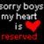 Pixelated text and a red heart symbol on black background with white and red lettering.