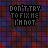 identical pixelated text icons on a red and blue gradient background, each displaying 'DON'T TRY TO FIX ME I'M NOT' with color variations in the letters