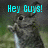 A four- shows a pixelated rabbit with cyan text overlays across each